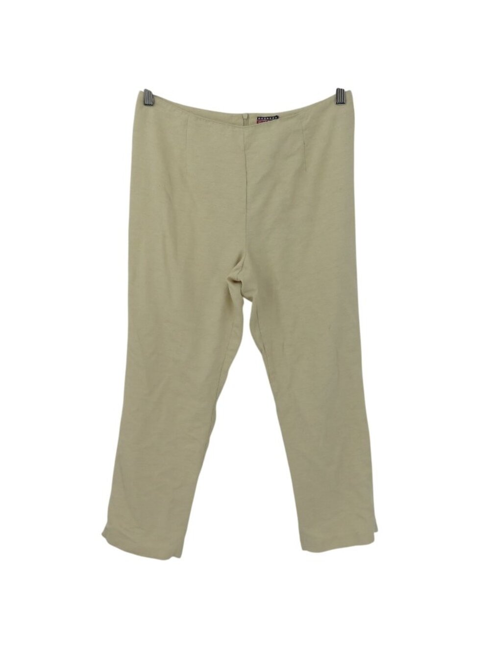 Mac & Jac Beige All Silk Pants Women’s Size 10 Back Zipper Closure No Pockets
